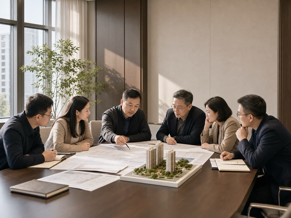 义峰建设团队召开项目会议
